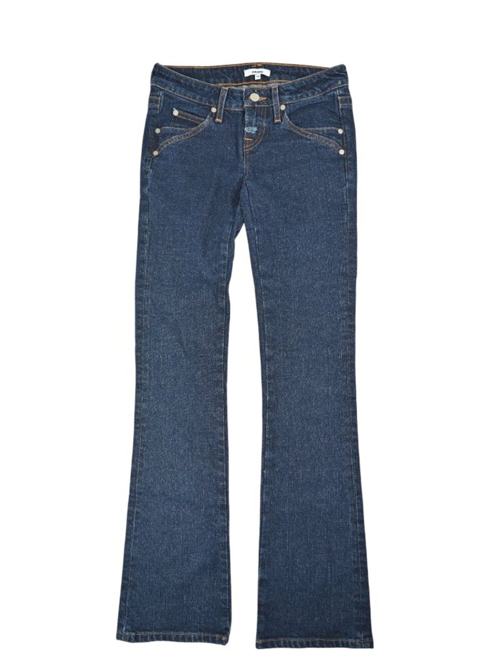 Miaou Low Rise Flare Jeans in Dark Wash